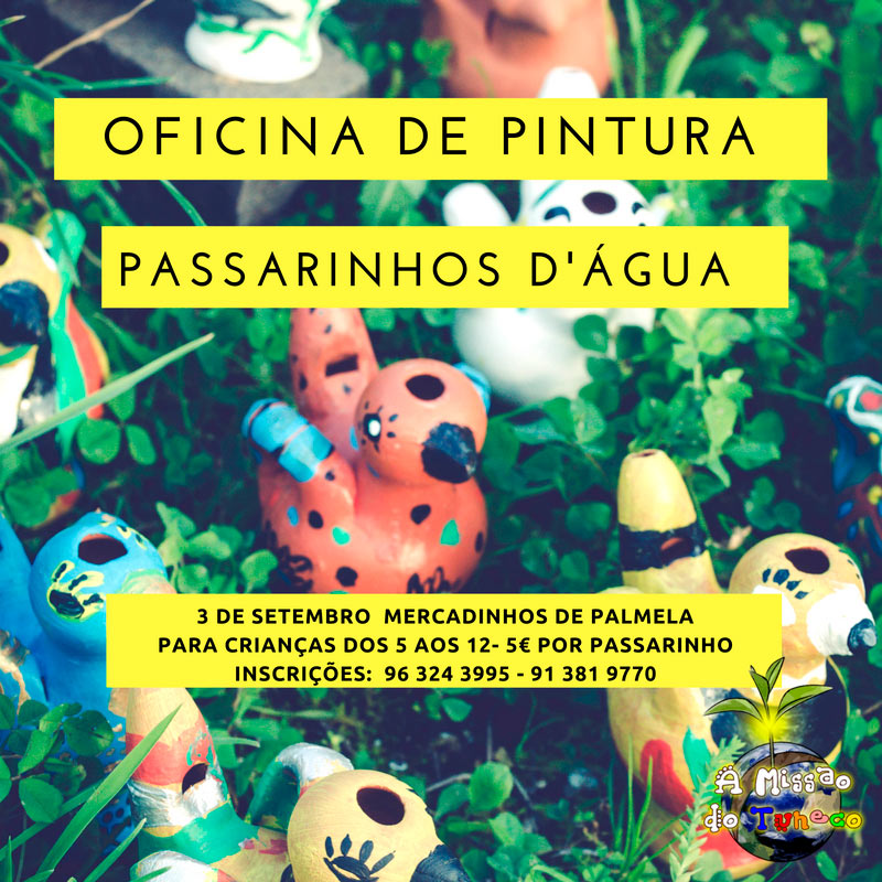 OFICINA DE PINTURA: PASSARINHOS D'ÁGUA