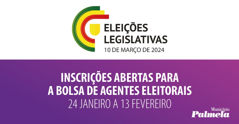 Legislativas 2024: inscrições para Agentes Eleitorais até 13 fev.