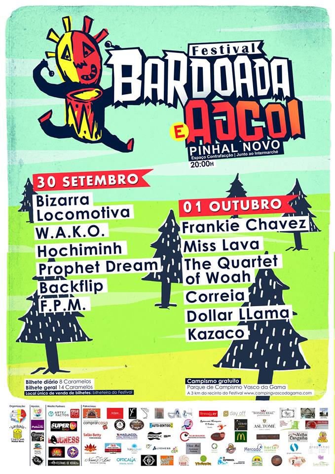 Festival Bardoada e AJCOI com cartaz de peso em Pinhal Novo