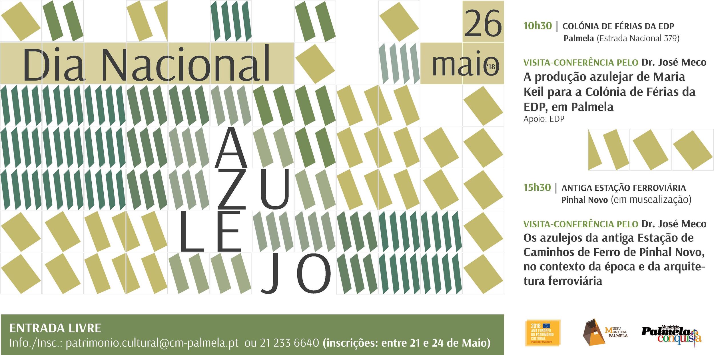 Comemorações do Dia Nacional do Azulejo: Município de Palmela promove duas visitas/conferência te...