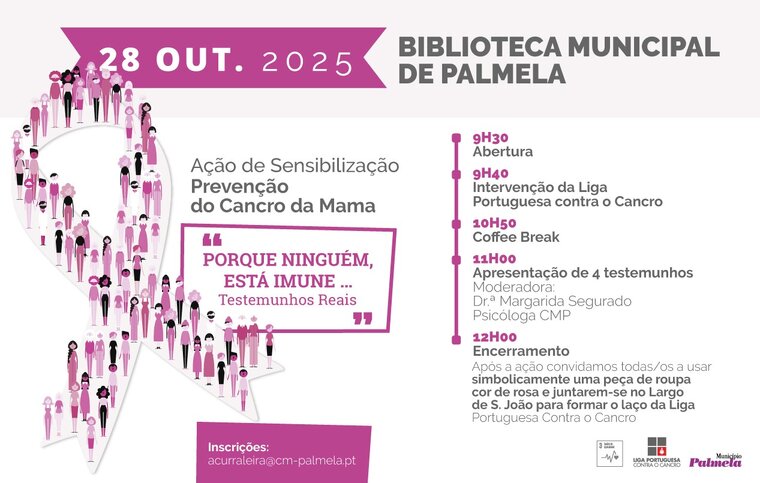 newsletter a&ccedil;&atilde;o de sensibiliza&ccedil;&atilde;o cancro da mama