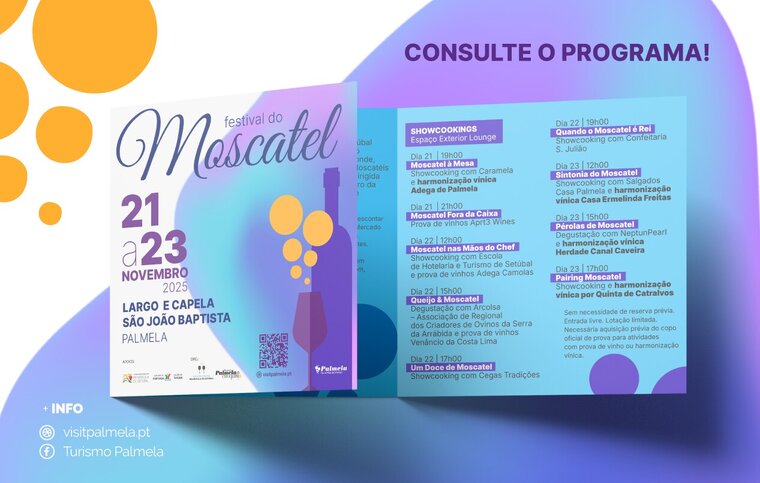 newsletter com programa do festival do moscatel em novembro