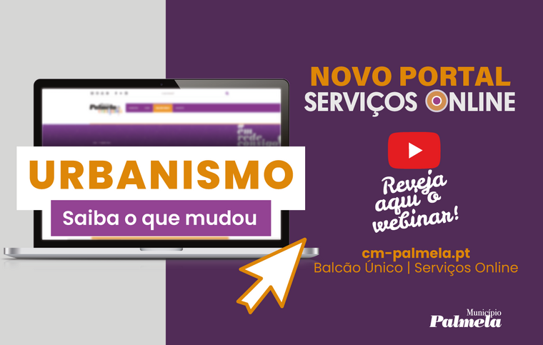 newsletter sobre o webinar de apresenta&ccedil;&atilde;o do novo portal de servi&ccedil;os online - urbanismo