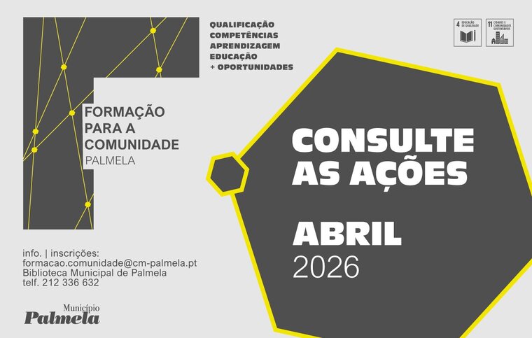 newsletter a&ccedil;&otilde;es forma&ccedil;&atilde;o para a comunidade em abril
