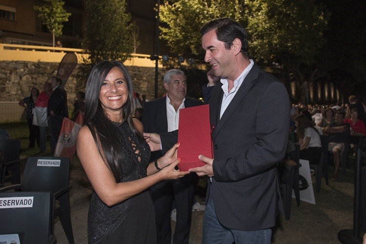 A Vereadora da Câmara Municipal de Palmela na Eleição da Rainha das Vindimas de Portugal. 