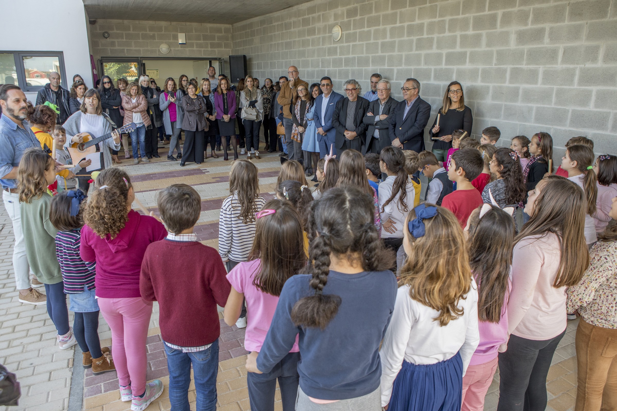 Inauguração da Escola Básica de Brejos do Assa após obras de requalificação. 