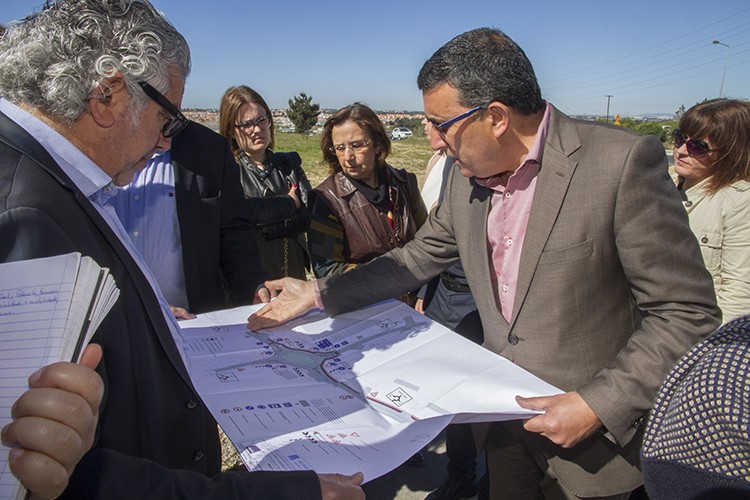 Visita às obras em curso no âmbito do projeto inetrmunicipal HUB 10, Plataforma Humanizada de Con...