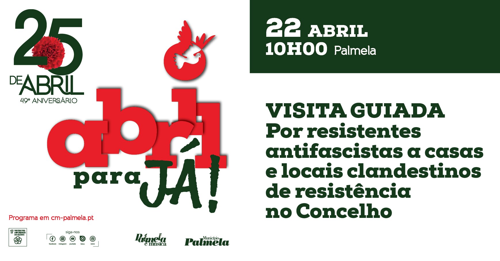 25 de Abril em Palmela: VISITA GUIADA A LOCAIS DE RESISTÊNCIA