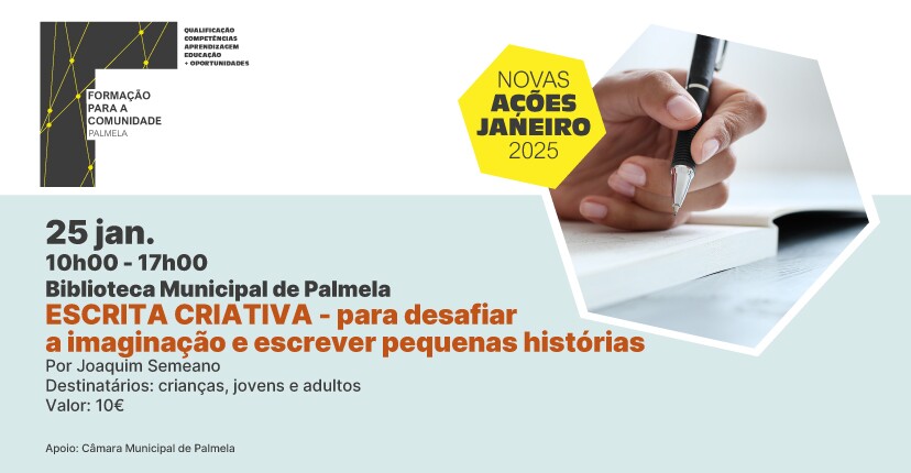 FORMAÇÃO PARA A COMUNIDADE: Escrita Criativa