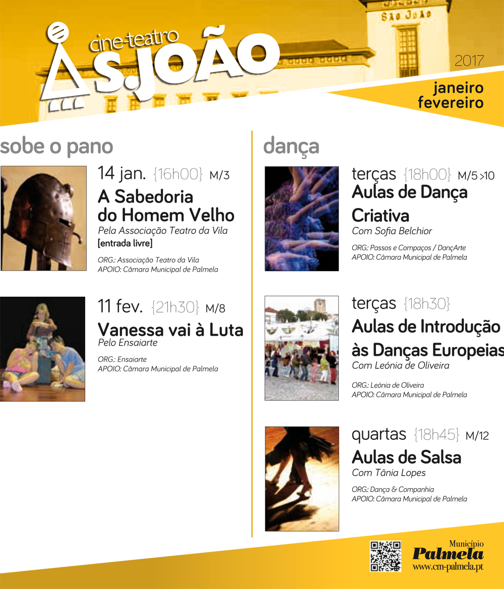 PROGRAMAÇÃO CINE-TEATRO S. JOÃO - JAN/FEV