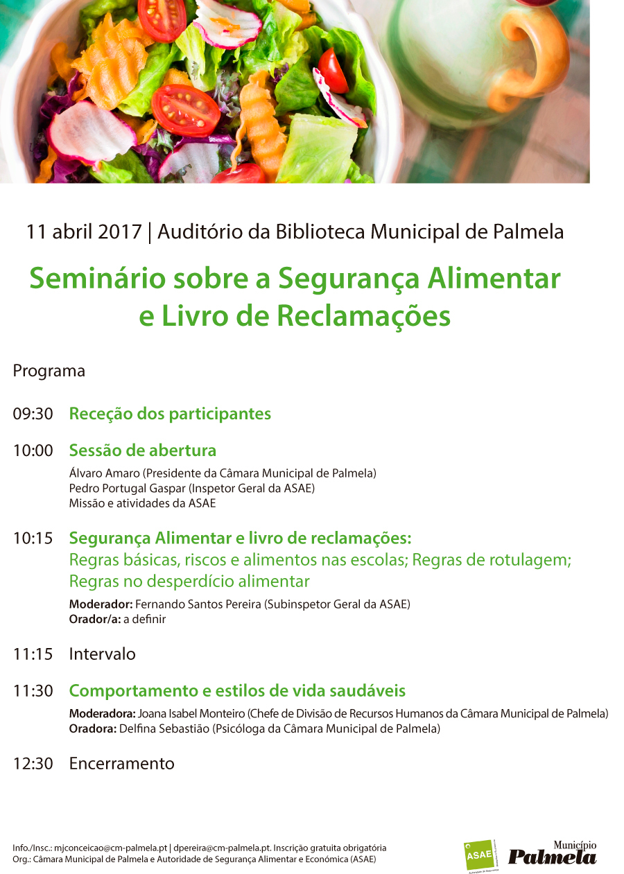 Seminário sobre a Segurança Alimentar e Livro de Reclamações