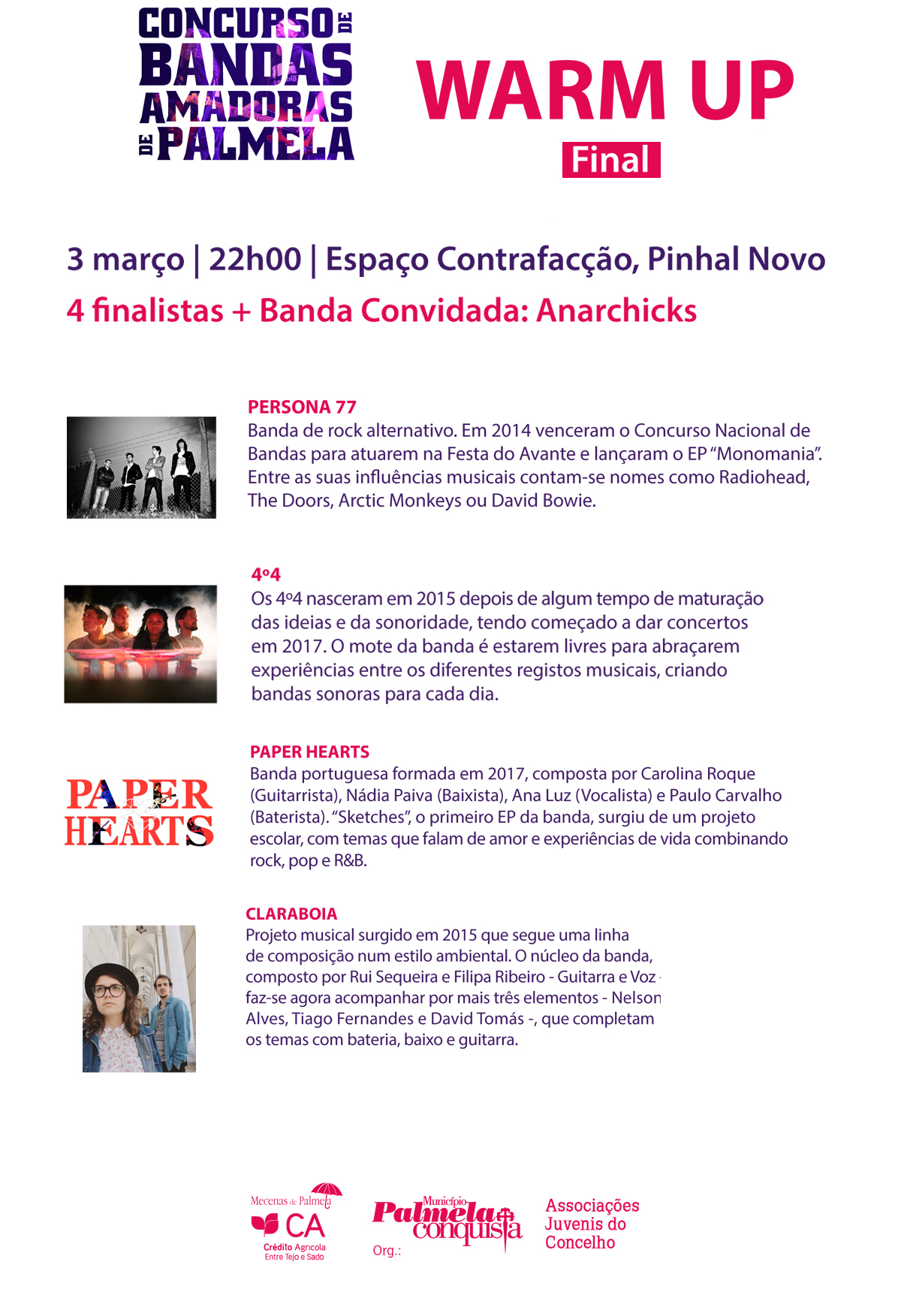 WARM UP "MARÇO A PARTIR" - Final