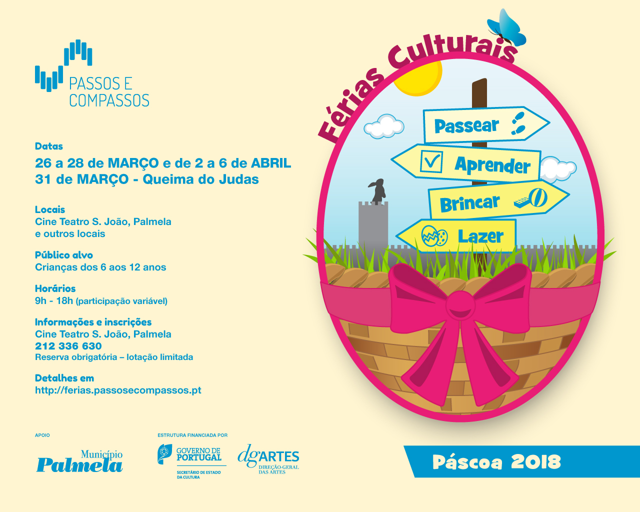 FÉRIAS CULTURAIS PÁSCOA 2018