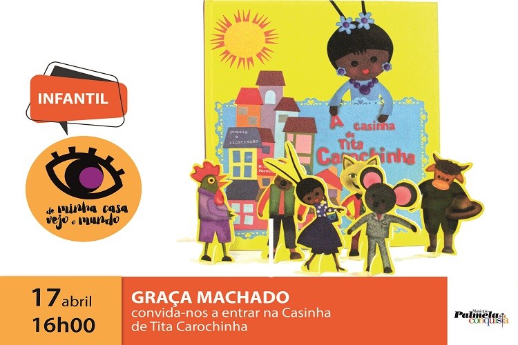 FIQUE EM CASA: DE MINHA CASA VEJO O MUNDO COM GRAÇA MACHADO