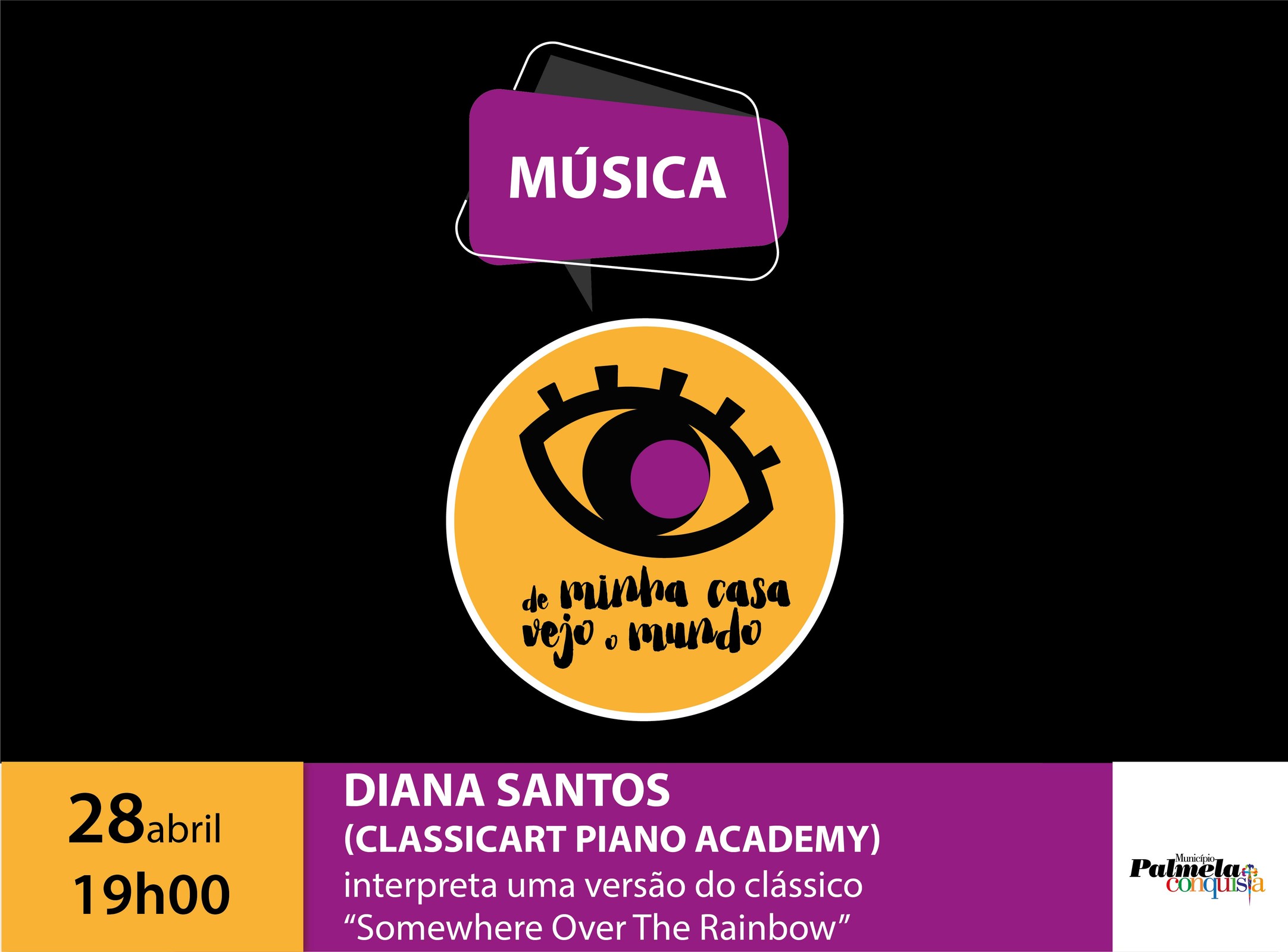 FIQUE EM CASA: DE MINHA CASA VEJO O MUNDO COM DIANA SANTOS