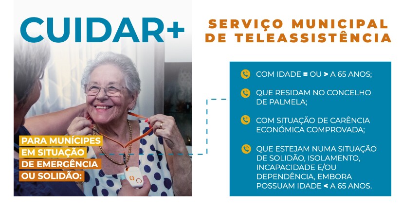 “Cuidar +” : Palmela tem teleassistência 24h/dia e 365 dias/ano - candidate-se!