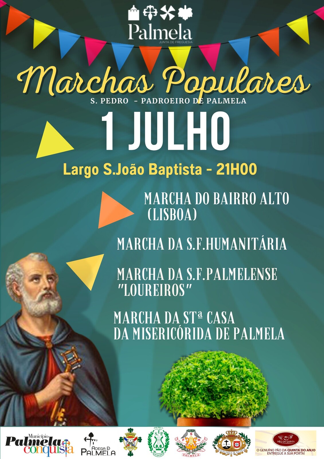 Marchas Populares – Vila de Palmela Trânsito condicionado dia 1 de julho