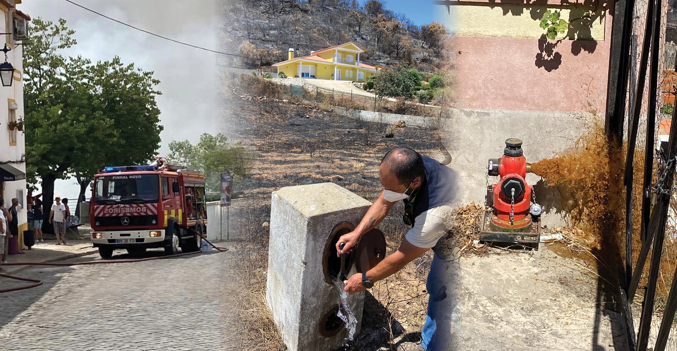 Comunicado sobre a alegada falta de água em bocas e marcos de incêndio