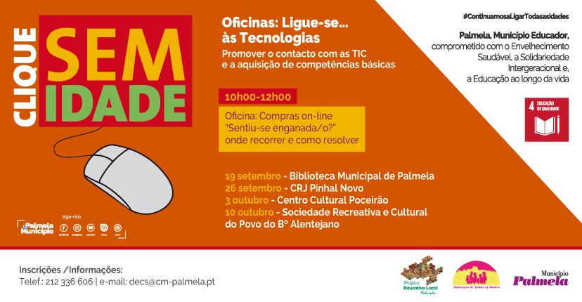“Clique Sem Idade” com novas oficinas em setembro: inscreva-se!