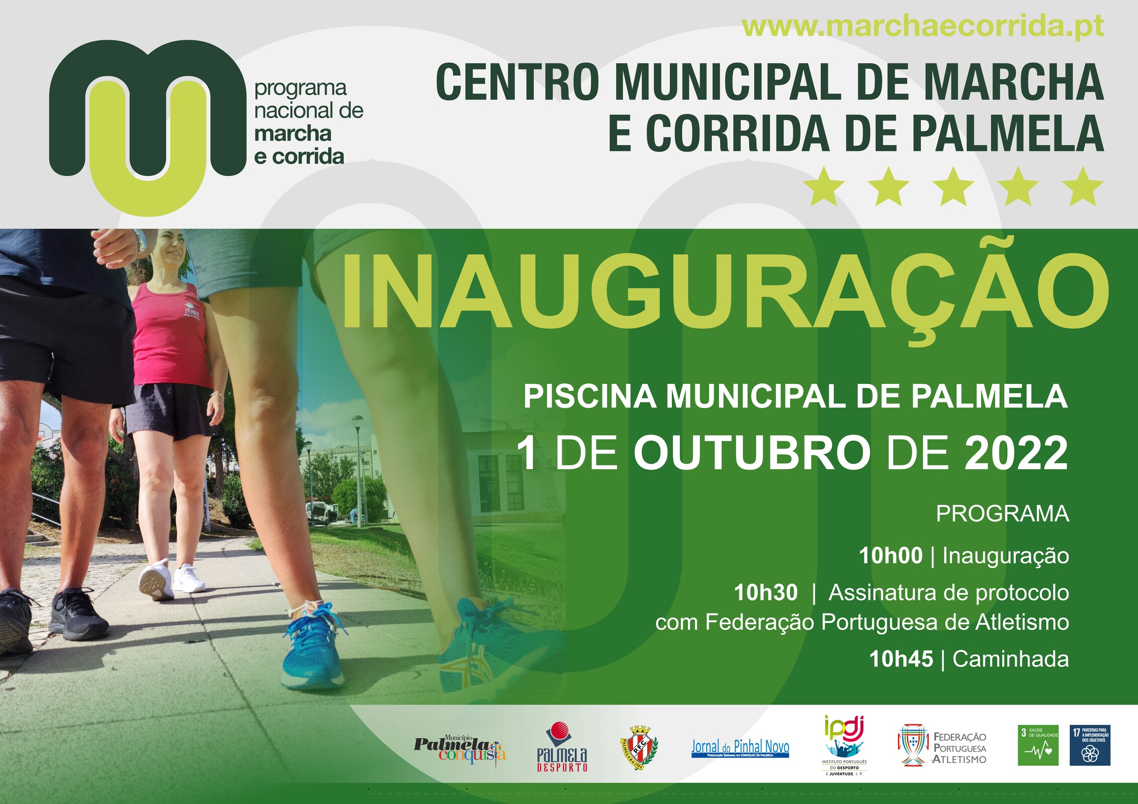 Centro Municipal de Marcha e Corrida de Palmela é inaugurado a 1 de outubro