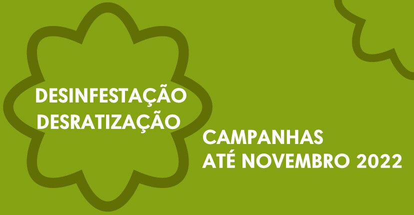 Desinfestação e desratização: 5.ª campanha em curso até 17 de outubro