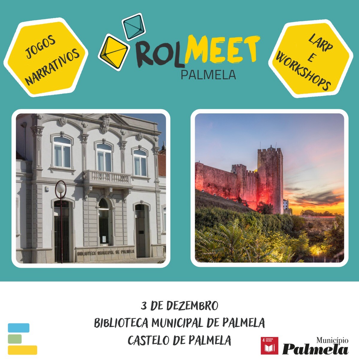 “Rolmeet Palmela”: Jogos Narrativos na Biblioteca e Castelo a 3 dezembro
