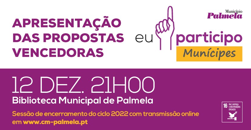 “Eu Participo Munícipes” 2022: conheça as propostas vencedoras a 12 de dezembro