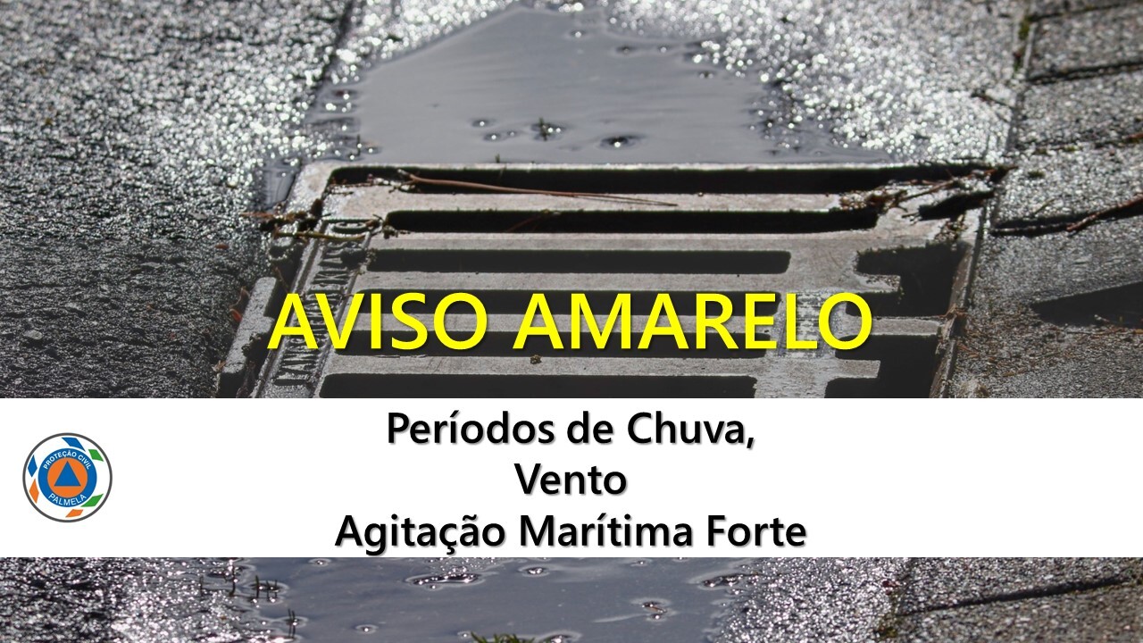 Alerta Amarelo: chuva, vento e agitação marítima forte