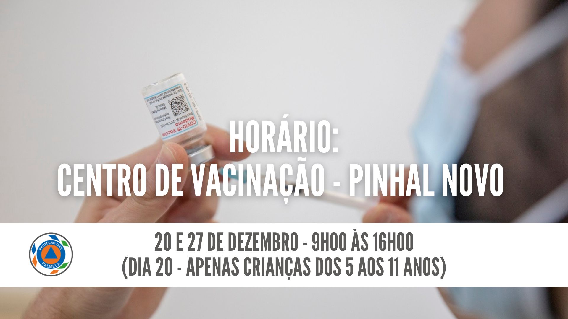 Centro de Vacinação em Pinhal Novo: horário de dezembro