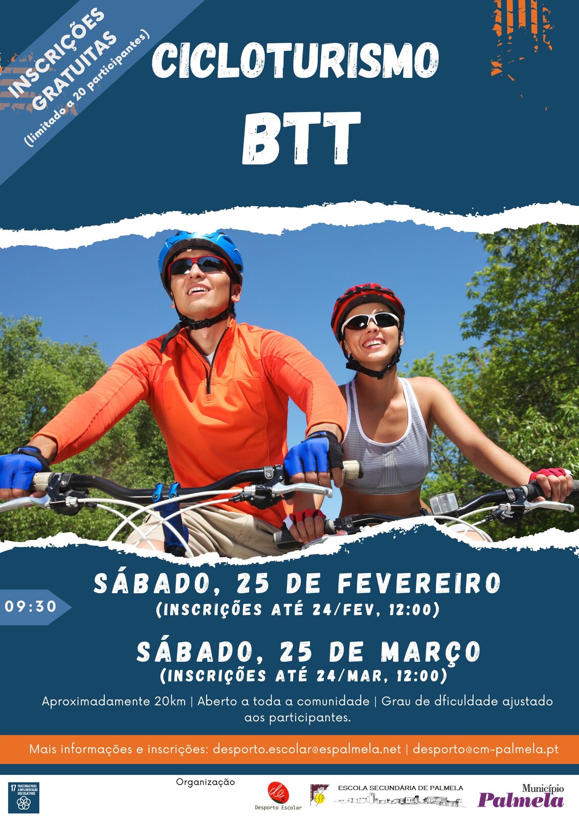 “Mexa-se em Palmela” com BTT e Orientação  - inscrições gratuitas