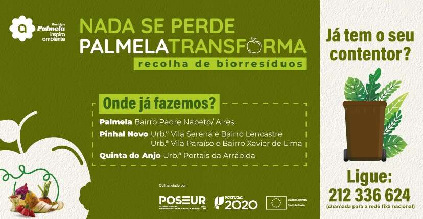 Se ainda não aderiu à recolha de Biorresíduos peça já o seu contentor!