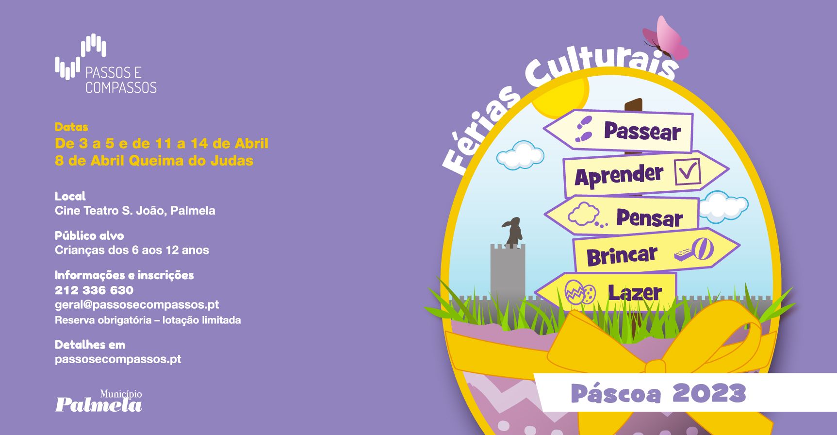 “Férias Culturais” na Páscoa – inscrições a decorrer!