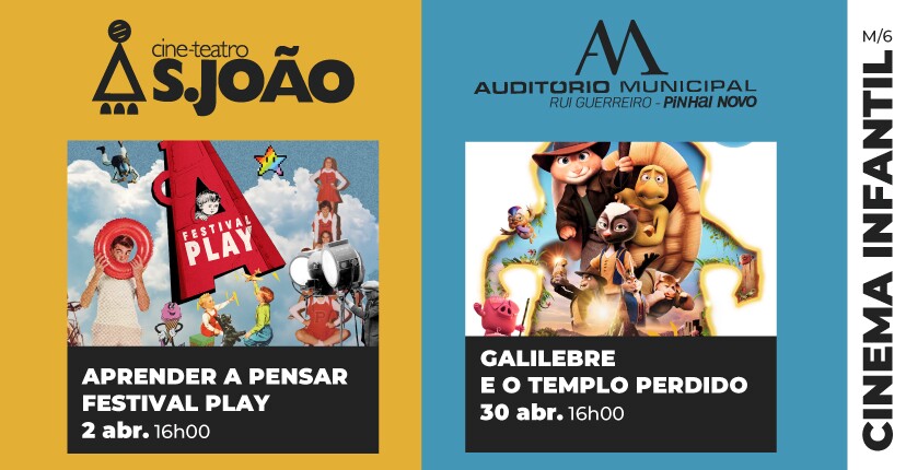 Junte a família e assista a Cinema Infantil em Palmela e Pinhal Novo!