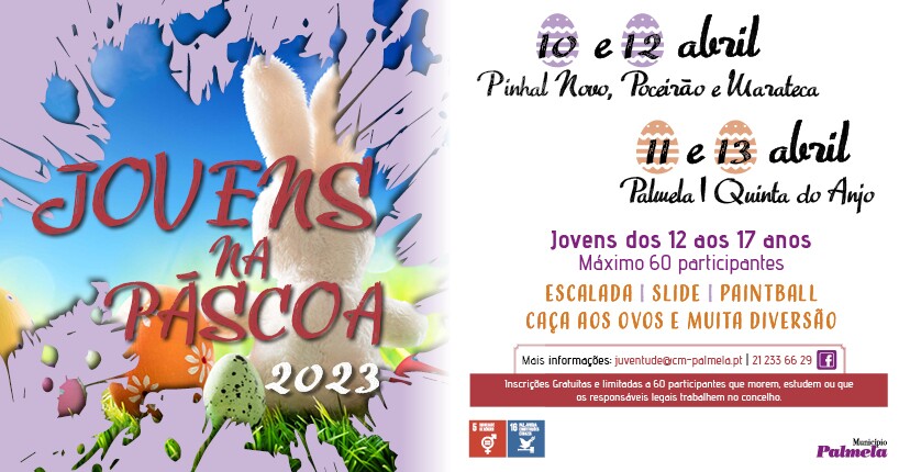 Programa gratuito de ocupação de tempos livres “Jovens na Páscoa” -  inscrições a decorrer!