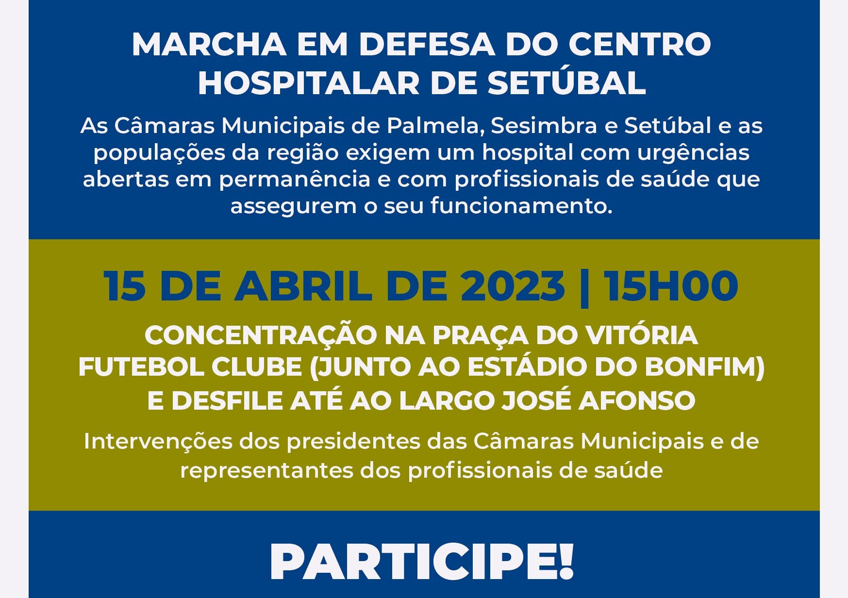 Palmela apela à participação em defesa do SNS