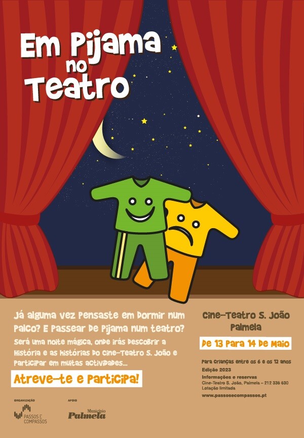 “Em Pijama no Teatro” de 13 para 14 de maio – participa!