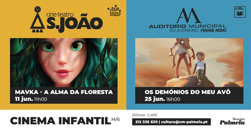 Em junho há mais Cinema Infantil em Palmela e Pinhal Novo!
