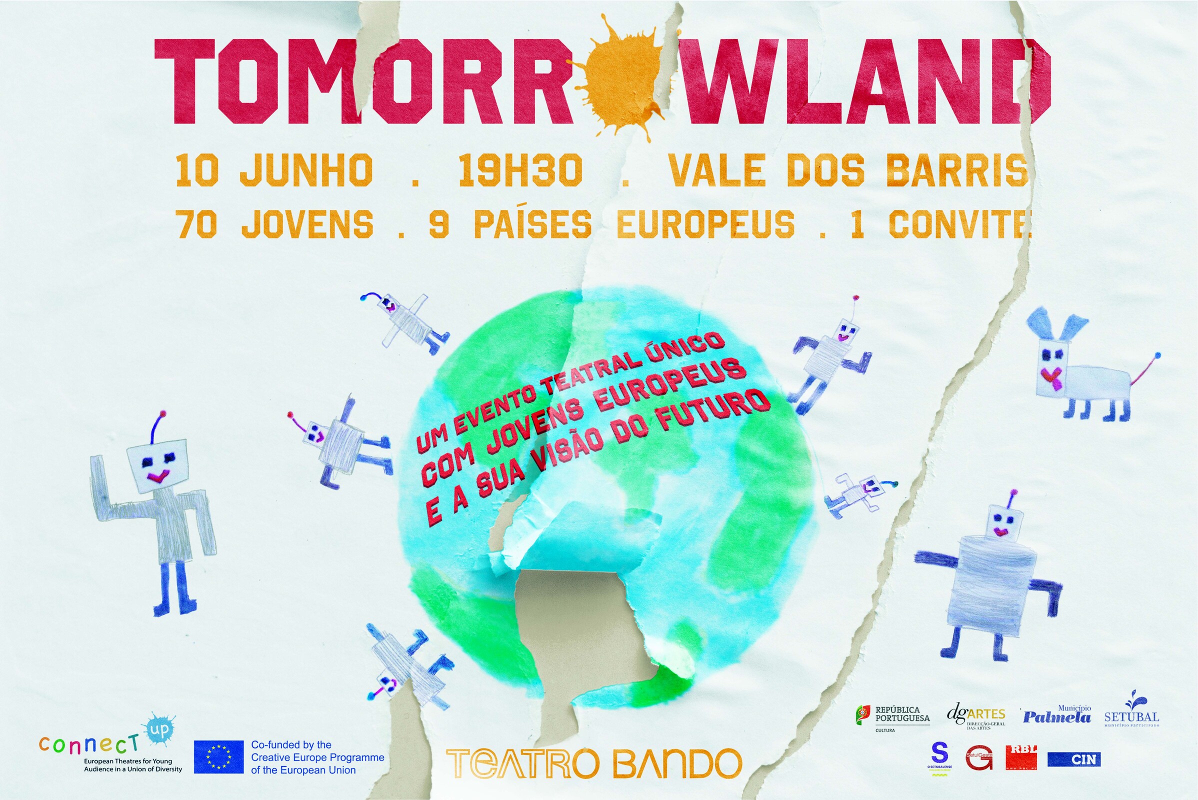 Encontro “Tomorrowland” junta 70 jovens da Europa no Teatro O Bando