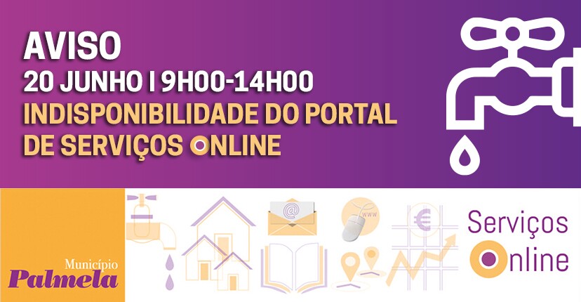 Portal de Serviços Online indisponível/em manutenção – 20 de junho