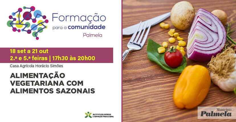 “Formação para a Comunidade”: inscreva-se e saiba mais sobre Alimentação Vegetariana!