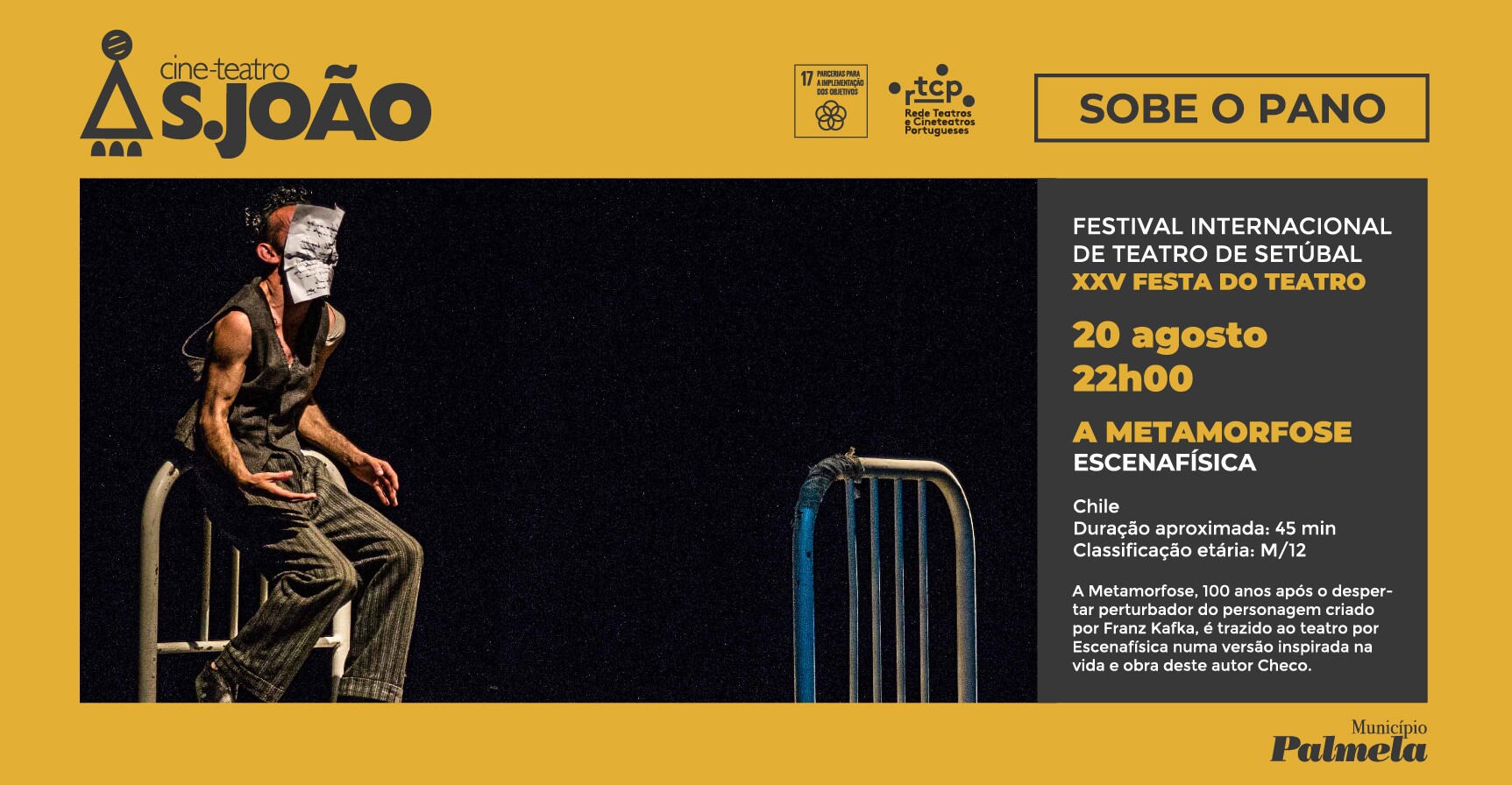 Companhia chilena apresenta “A Metamorfose” em Palmela