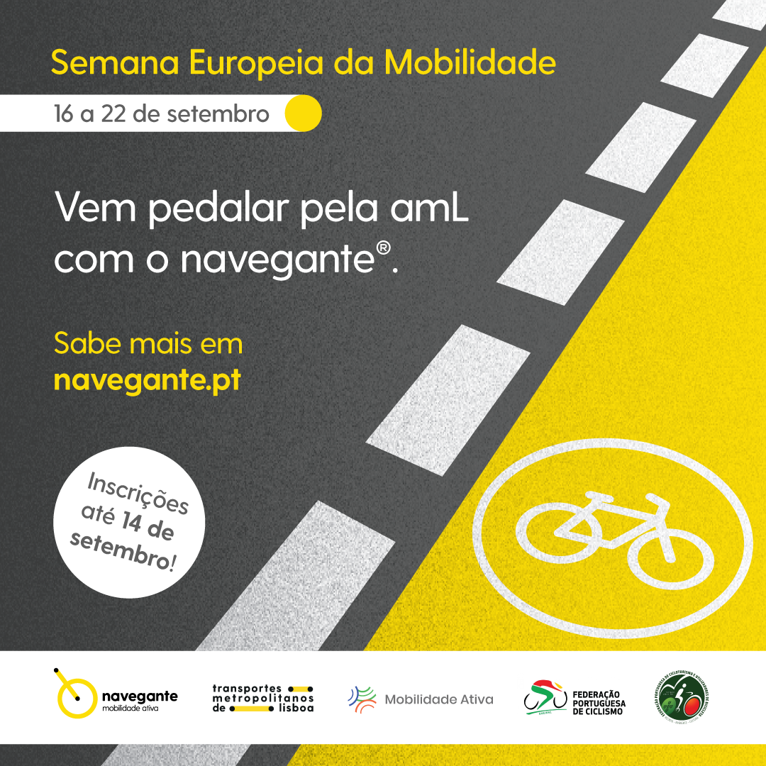 Semana da Mobilidade: “Vem Pedalar pela amL” a 16 setembro!