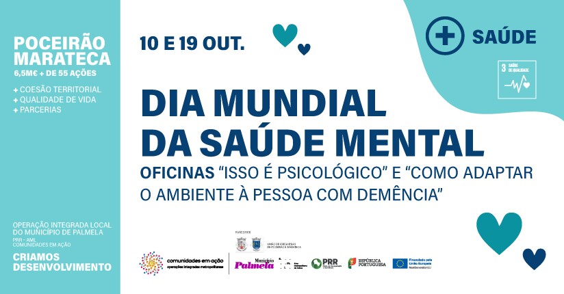 Dia Mundial da Saúde Mental comemorado em Poceirão com oficinas 