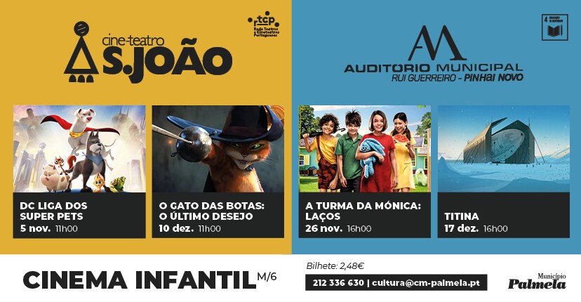 Cinema infantil nov./dezembro: novas propostas para momentos divertidos de lazer!