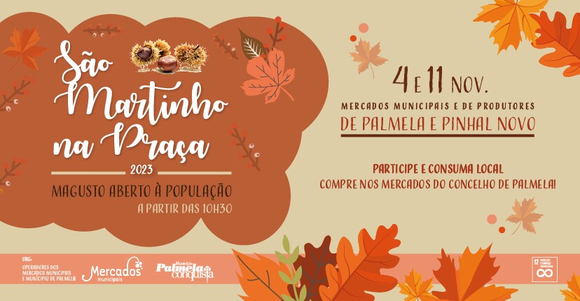 Quentes e boas no “S. Martinho na Praça” de Palmela e Pinhal Novo - 4 e 11 novembro!