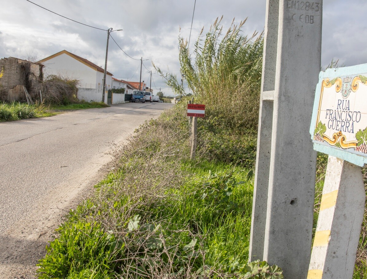 Ampliação rede de água R. Francisco Guerra/Poceirão - concurso a decorrer 