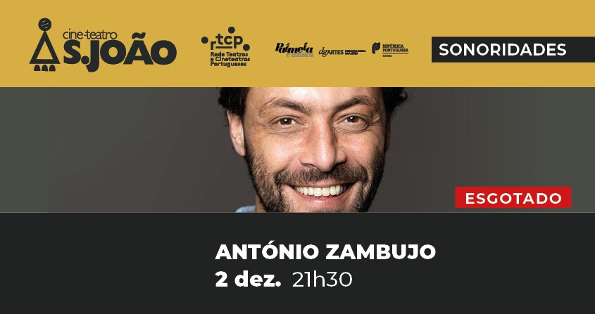 António Zambujo atua no Cine-Teatro S. João com lotação esgotada