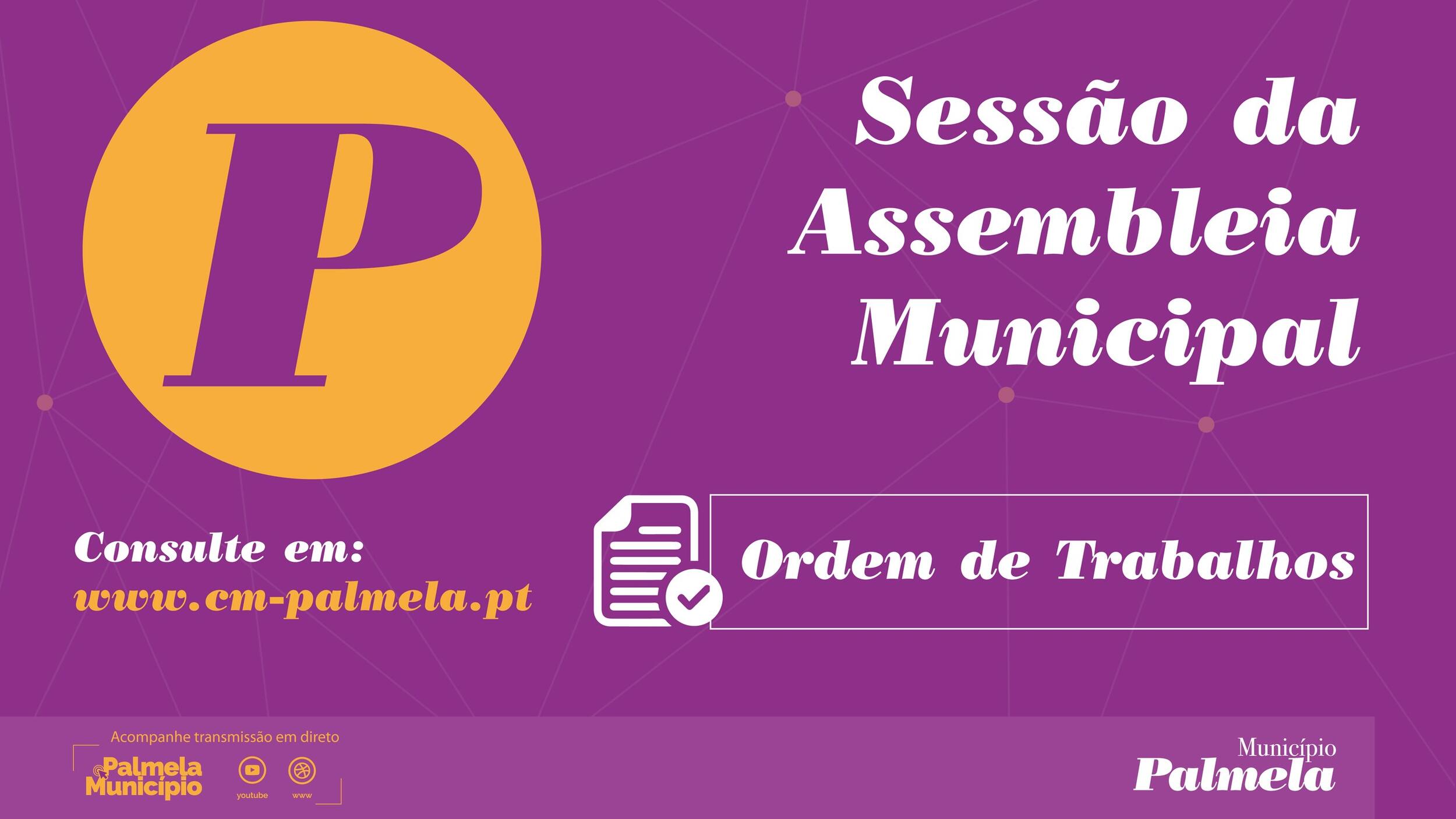 Assembleia Municipal - sessão extraordinária ADIADA para 5 dezembro. 