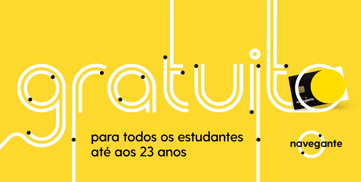 Em 2024 o passe navegante será gratuito para todos os  estudantes até aos 23 anos
