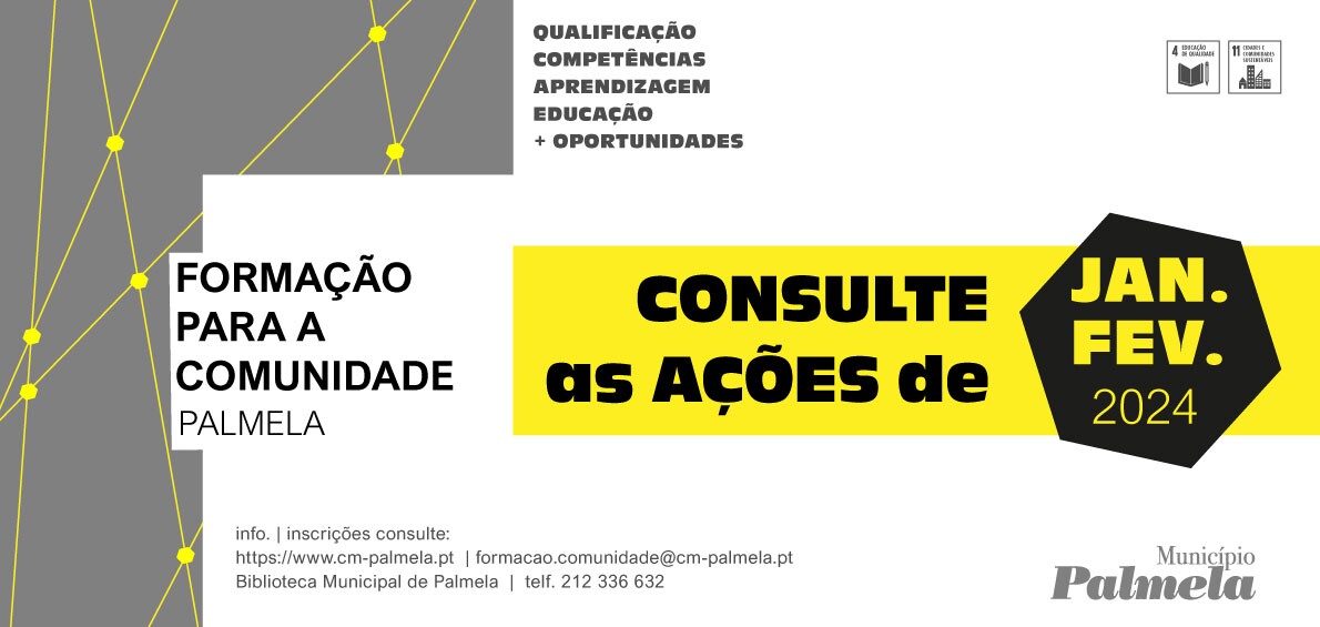 “Formação para a Comunidade”: 2024 começa com novas sugestões - inscreva-se!
